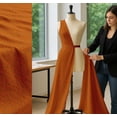 thumbnail image 5 of Soimoi Orange Cotton Voile Fabric Leaves & Tulip Floral Decor Fabric Printed 1 Yard 58 Inch Wide, 5 of 7