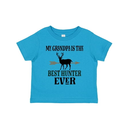 

Inktastic Deer Hunting Grandpa Best Hunter Ever Gift Toddler Boy Girl T-Shirt
