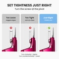 thumbnail image 4 of MelodySusie Nail Clippers, with 15pcs Magnet Sizers, Adjustable Stainless Trimmer for Acrylic Nails, Wine Red, 4 of 9