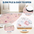 thumbnail image 2 of Garvee 9'x12' Floral Area Rug Modern Print Bordered Carpet, Washable Rug Non Slip Indoor Floor Mat for Living Room Bedroom Dining Room, Pink, 2 of 6