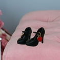 thumbnail image 6 of guohui 1Pair High Shoes For Blythe Dolls 1/6 Fashion Shoes For Licca black, 6 of 9