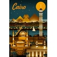 thumbnail image 4 of Cairo, Egypt, Retro Skyline (1000 Piece Puzzle, Size 19x27, Challenging Jigsaw Puzzle for Adults and Family, Made in USA), 4 of 4