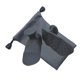 thumbnail image 3 of 2 guantes de levantamiento de pesas para mujeres y hombres, agarres de silicona ligeros para gimnasio. Gris, 3 of 9