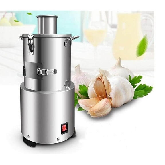 INTBUYING Automatic Electric Stainless Steel Whole Garlic Peeling Machine with Pure Copper Core Motor Household and Commercial Dry Garlic Separator