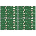 thumbnail image 1 of Merry Christmas Xmas Cookies Snowflake Candy Cane Dining Table Placemats 4PCS Heat-resistant Placemats 12 X 18 Inch Winter Table Mats for Party Kitchen Dining Decoration for Kitchen Dining Table, 1 of 5