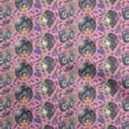 thumbnail image 1 of oneOoneViscoseJerseyPinkFabricAfricanSewingMaterialPrintFabricByTheYard60InchWide, 1 of 4