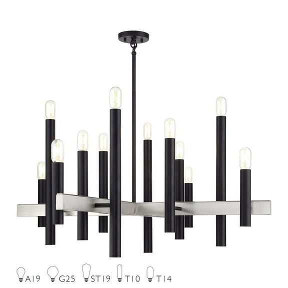 Livex Lighting - Helsinki - 12 Light Extra Large Chandelier-36 Inches Tall and