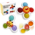 thumbnail image 1 of Suction Cup Spinner Toys, Strong Suction Cup Bath Toys, Spinning Dimple Fidget T, 1 of 5