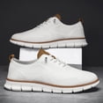 thumbnail image 2 of Men's Casual Dress Shoes Fashion Walking Sneakers Mesh Business Oxfords Work Lightweight Soft Sole, 2 of 7