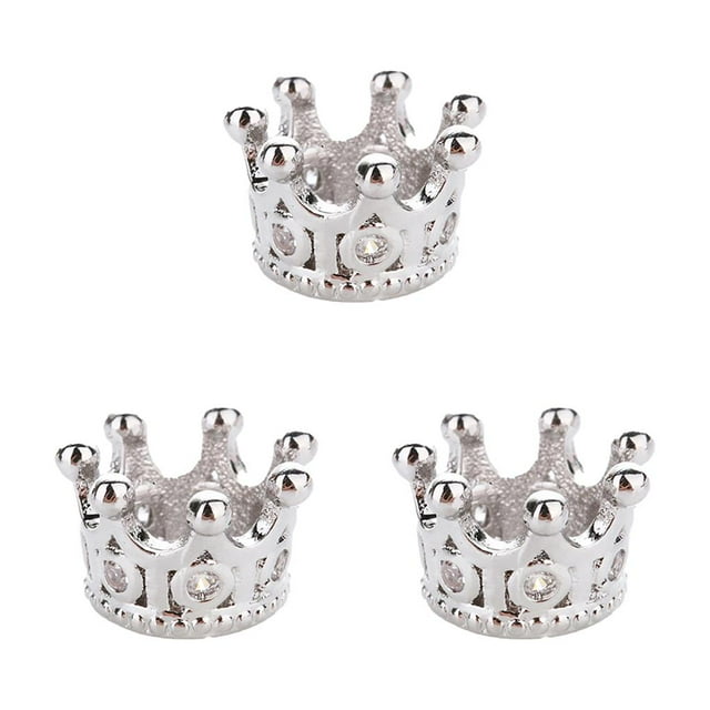 Sonducket Cuentas de para hacer pulseras, espaciadores de agujeros grandes, abalorios de micropulsera, decoración de cristal con diamantes de Tipo 1 3piezas Sonducket CBP271394