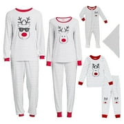 Deer Holiday Matching Family Christmas Pajamas Women's Sleepwear Set, 2-Piece, Sizes S-3X