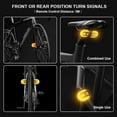 thumbnail image 5 of Luces de giro para bicicleta, luces de giro brillantes para bicicleta, delanteras y traseras, impermeables, con control remoto inalámbrico, luz trasera para bicicleta, recargable por USB, 5 of 5