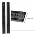 thumbnail image 5 of 1 Pair 20 Inch Steel Ball Bearing Slide Rails Kitchen Bedroom Cabinet Drawer Slider RunnerBlack, 5 of 5