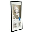 Mainstays 8x10 Floating Picture Frames, Black, Set of 6