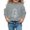 Grey, variant on Girls Halloween Print Long Sleeve Sweatshirt Pullover Lined Casual Top with Shelf Bra for Women Halloween