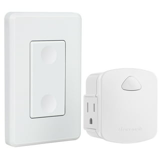 Stanley 30413 Light Switch Remote, Polarized 1-Outlet Indoor Remote Control  w/Wall Mountable Transmitter,white