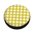 thumbnail image 2 of Kdxio Spare Tire Cover for RV Trailer, Waterproof Wheel Cover,Camper Spare Tire Cover Fit for Rv SUV Truck Travel Trailer 14 inch-Yellow Checkboard, 2 of 8
