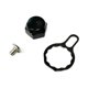 thumbnail image 1 of Carrete Baitcasting, placa de bloqueo, tuerca de manivela, piezas de repuesto, accesorios de aparejos, reparación DIY, mango de aleación de aluminio, A la izquierda negra, 1 of 8