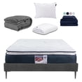thumbnail image 1 of Colchón Queen Size Mónaco + Base Cama Slim + Almohada One + Protector Cloud + Sábanas Softy + Edredón Homy, 1 of 9