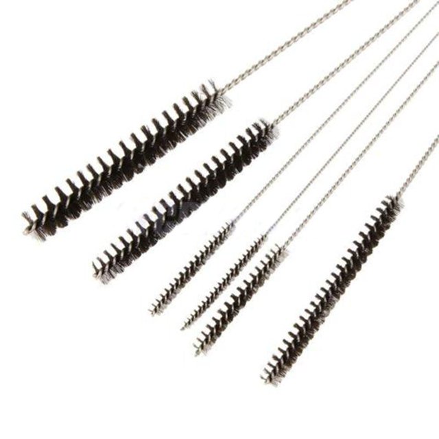 Juego de cepillos de limpieza de tabaco de nailon y acero inoxidable, 10 Uds., accesorio para pipa de tabaco, herramientas de limpieza de tubos de humo ZefeiWu 8390615839815