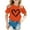 Orange, variant on Tiijoy Big Girl's T Shirt Heart Print Short Sleeve T-Shirt Crew Neck Casual Tshirt