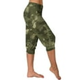 thumbnail image 5 of Tii.MM Capri Pants Women Summer Comfy Elastic Leggings Camo Casual Yoga Capris with Pockets for Beach Hiking Vacation, 5 of 6