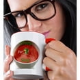 thumbnail image 2 of 3drose, Image of Bowl of Soup Photo with Crazy for Soup Words, 15oz Two-tone Red Mug, 2 of 6