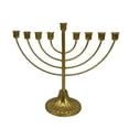 thumbnail image 4 of Hanukkah Menorah Candle Holder 7 Branch Elegant Iron Menorah Candelabra Golden MultiHead Candle Cup Taper Candlesticks Holder for Holiday Candlelight Dinner Party Table Centerpiece Decorations, 4 of 7