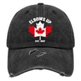thumbnail image 1 of Visors Up Canada Hat Washed Distressed Baseball Cap Funny Washed Cap One Size Baseball Caps, 1 of 3