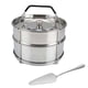 thumbnail image 2 of Insertos de acero inoxidable para cocinar al , olla para cocinar al con tapa, juego de ollas interiores de 2 capas, sartén para cocinar al, 2 of 9