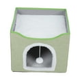 thumbnail image 4 of Foldable Cat Cave Bed,Foldable Cat House Cat  House Warm Cave Cat House Cat Sofa Bed Foldable Microfiber Tent  For Kitten Cats Small Dogs Puppy Small Pets, 4 of 8