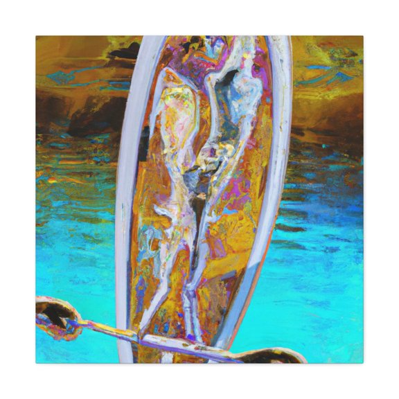 Sunlit Paddle Boarding - Canvas