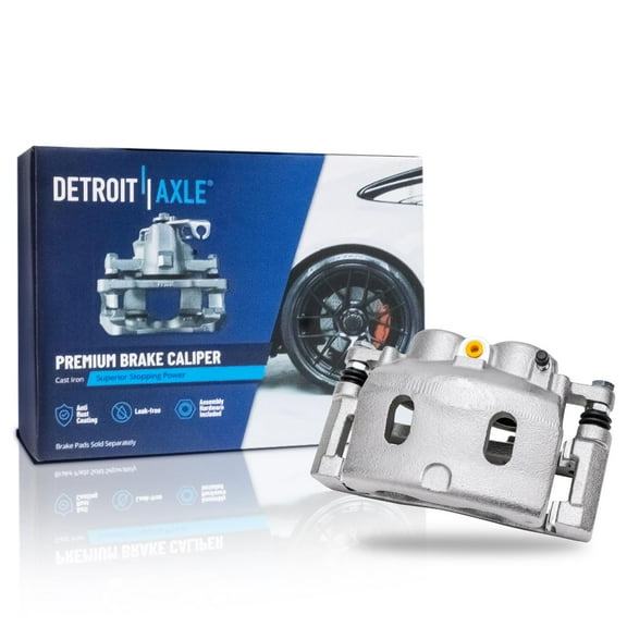 Detroit Axle - Front Right Disc Brake Caliper w/Bracket Replacement for Cadillac Escalade Chevy GMC Sierra Silverado Yukon XL 1500 Suburban Tahoe