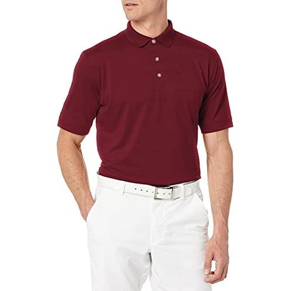Callaway Men's Basic Short Sleeve Opti-Vent Open Mesh Polo Golf Shirt , Large , Zinfandel