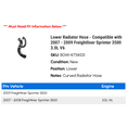thumbnail image 2 of Lower Radiator Hose - Compatible with 2007 - 2009 Freightliner Sprinter 3500 3.0L V6 2008, 2 of 2