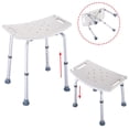 thumbnail image 2 of Silla de Ducha Taburete de Ducha, Ajustable 7 Altura Banco de Baño, para Ancianos, Discapacitados, Soporte 330lbs, 2 of 4