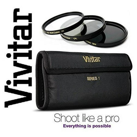 3-PC Hi Def (UV PL & ND8) Filter Kit For Sony DSC-RX10 DSC-RX10M2 II