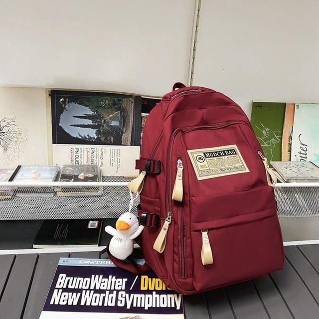 Mochila moderna de nailon para mujer y niña, bolso escolar de viaje para ordenador portátil, para estudiantes