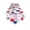 Large, variant on 4Th Of July Table Runner, Red White Blue Star Printed Embroidery Table Runner, for Independence Day Memorial Day Election Party, 33.86x15.35in