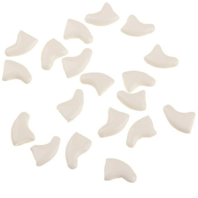 20 Pcs Embouts d'Ongles pour Chat, Protecteurs, Embouts Souples pour Pattes de Chaton, Couvre-Griffes de Chat avec Colle