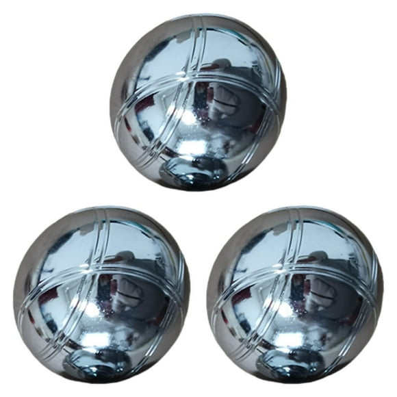 Yinanstore Bocce Balls Set Boules Sturdy Playground Equipment French Petanque Game Lawn Balls for Outdoor Activities Beach Garden Family
