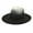 Black, variant on Dalrosia Wide Brim Fedora Hats for Women & Men Two Tone Felt Hat Gradient Dress Hat
