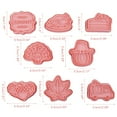 thumbnail image 2 of cortadores de galletas 3D para Halloween, molde para galletas de Acción de Gracias, molde para hornear, prensa manual, sello para galletas, 2 of 9