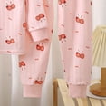 thumbnail image 4 of Girls Pajamas 2 Piece Short Sleeve Top & Pants Cotton Pjs Sets Loungewear For Kids,6-12 Months 12-24 Months 2t 3t 4t 5t 6t 7t 8t 9t Children(Light Pink,12-18 Months), 4 of 8