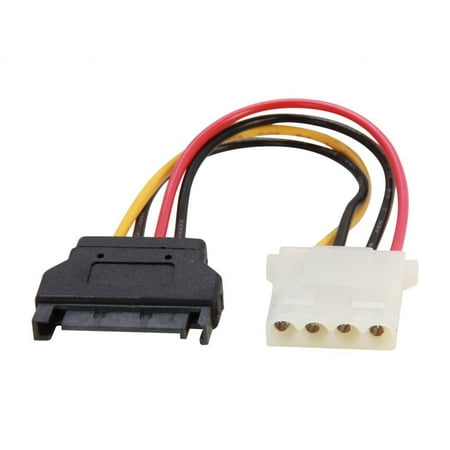 UPC: 0065030841627 | StarTech.com LP4SATAFM6IN 6 in. 6in SATA to LP4 Power Cable Adapter – F/M Female to Male