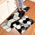thumbnail image 2 of YIMEIS Marble mosaic geometric pattern Fall Kitchen Mats Set of 3,Xmas Winter Seasonal Farmhouse Home Seasonal Decorations Rugs for Floor - 16''*24'' and 20''*30'' and 17''*47'' in, 2 of 10