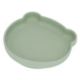 thumbnail image 1 of Baby Suction Plate, Soft Touch Baby Suction Utensil Temperature Resistant  for Lunch Dark Green, 1 of 7