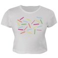 thumbnail image 1 of Halloween Ice Cream Sprinkle Costume Juniors Crop Top T-Shirt, 1 of 1