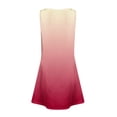 thumbnail image 4 of Beach Dresses for Girls Size 7-8 Summer Floral Print Sleeveless Sundress Comfy Crew Neck Tank Dresses Beach Cover Up Dress, 4 of 6