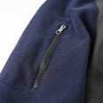 thumbnail image 6 of Generic Mens Quarter Zip Pullover Spring Trendy Color Block Fleece Sweatshirts Long Sleeve Stand Collar Thermal Shirts, 6 of 7